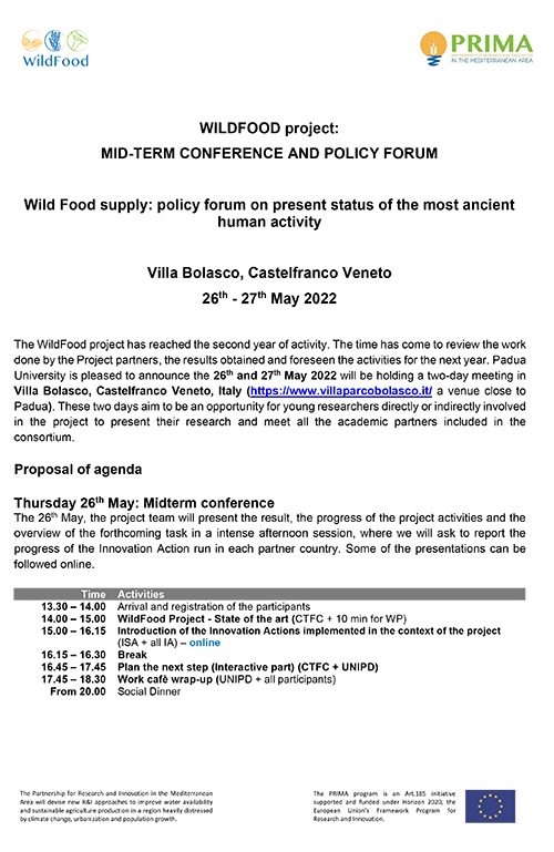 WILDFOOD MidTerm conference