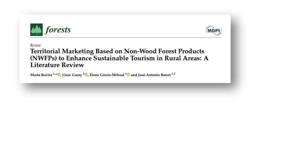 Wildfood publication: “Territorial Marketing Based on Non-Wood Forest Products (NWFPs) to Enhance Sustainable Tourism in Rural Areas: A Literature Review”