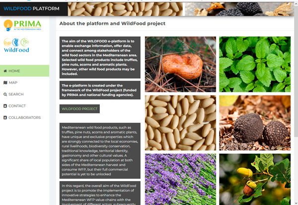 A new e-platform on wild food is now opened